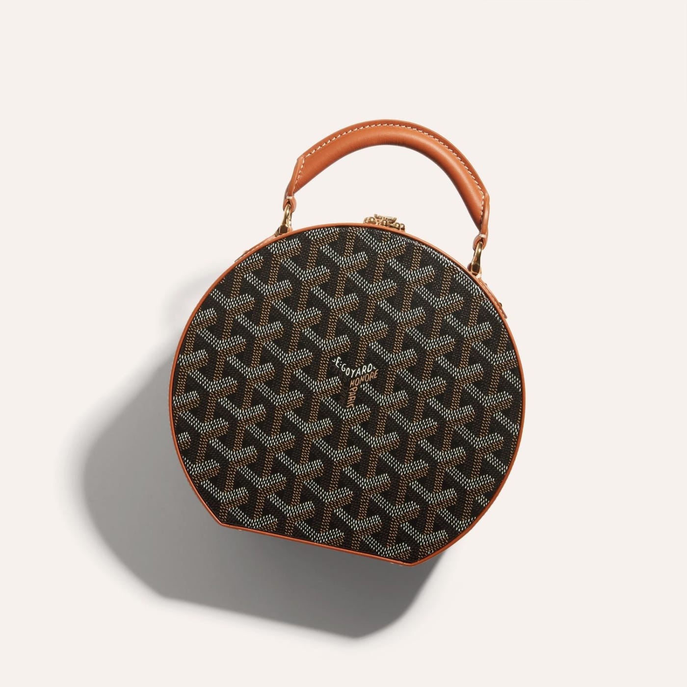 Goyard The Alto Hatbox Trunk Bag Black and Brown - Image 4